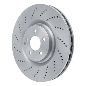 Mercedes-Benz CLS550 Brake Rotor (1) - Front - R1 Concepts - Drilled - `12-`18